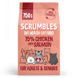 Nourriture sèche pour chats au saumon