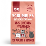Nourriture sèche pour chats au saumon