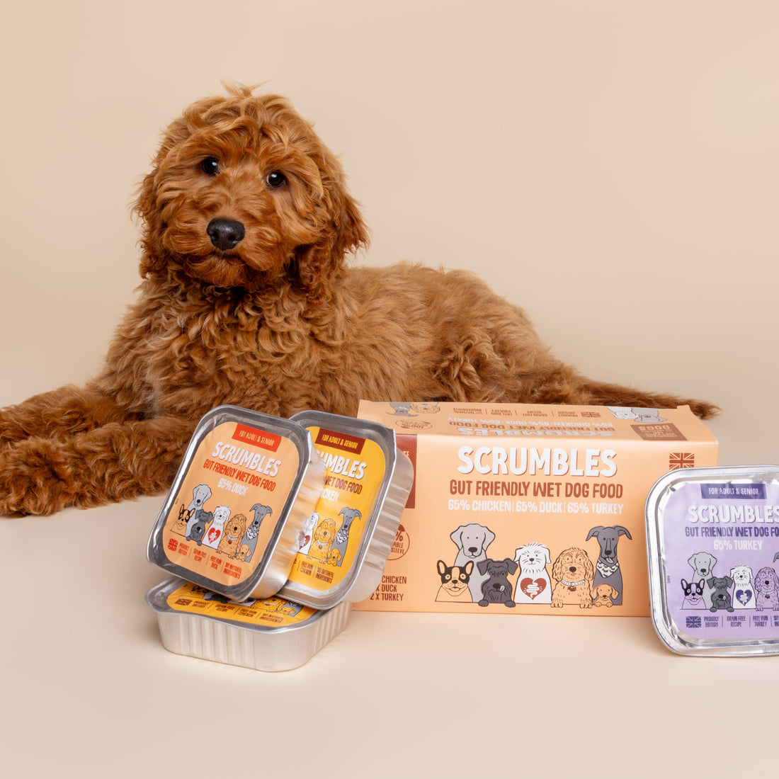 Natvoer voor honden, mix